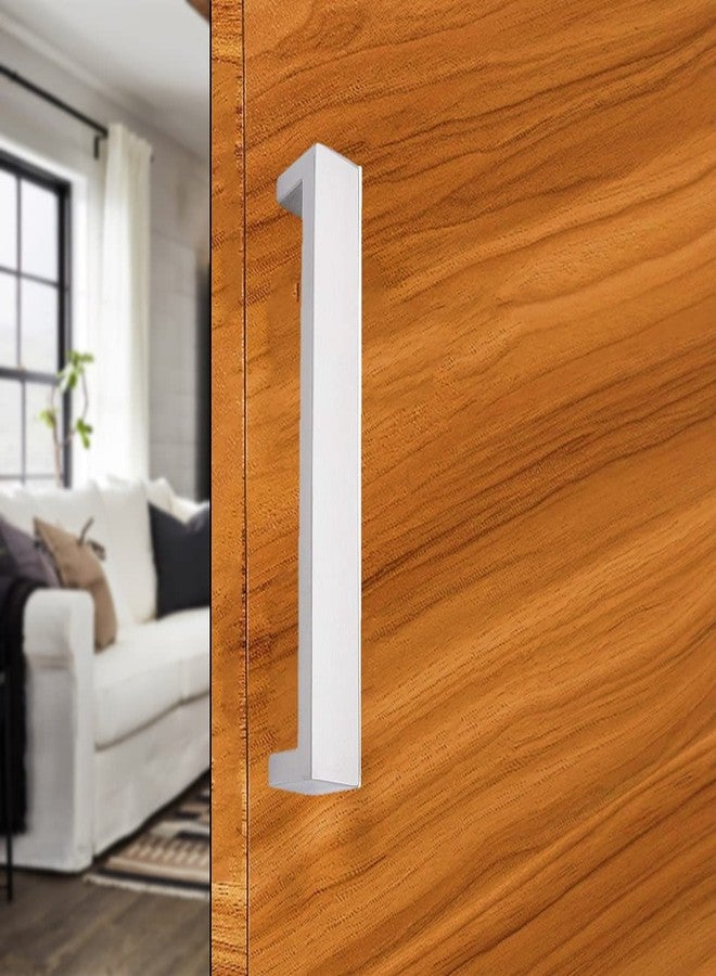 أتوم مقبض سحب من الفولاذ المقاوم للصدأ من Atom، عبوة من قطعتين، طول 11.8 بوصة | لمسة نهائية فضية ساتان | مقبض باب | Phs01 - Image 2